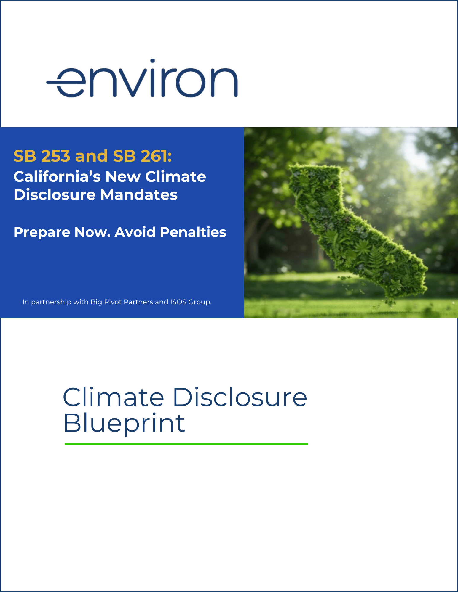 Free Blueprint for California Climate Disclosure Laws